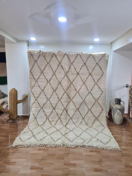 White Madir Marokkaans handgemaakt tapijt